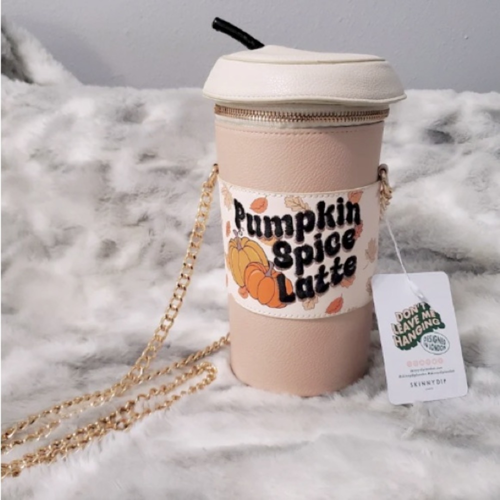 Pumpkin Spice Latte x Skinny Dip Crossbody Bag Purse